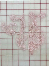 Applique - Beaded and Sequined Lace Motifs Misc Pink B, C, & D Close-Out